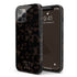 Dark Tortoiseshell Custom Crossed Arrows Initials iPhone Case